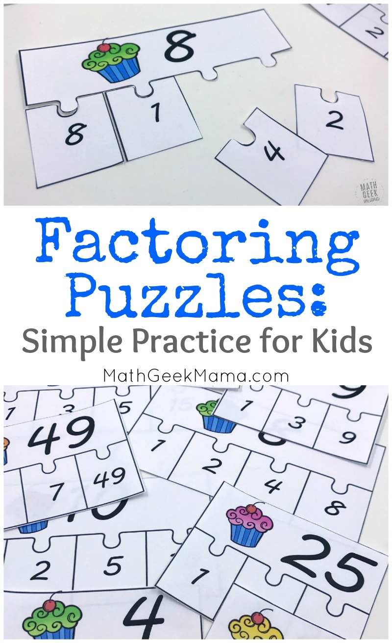 FREE Factoring Whole Numbers Puzzle Set For 4 5 Grade