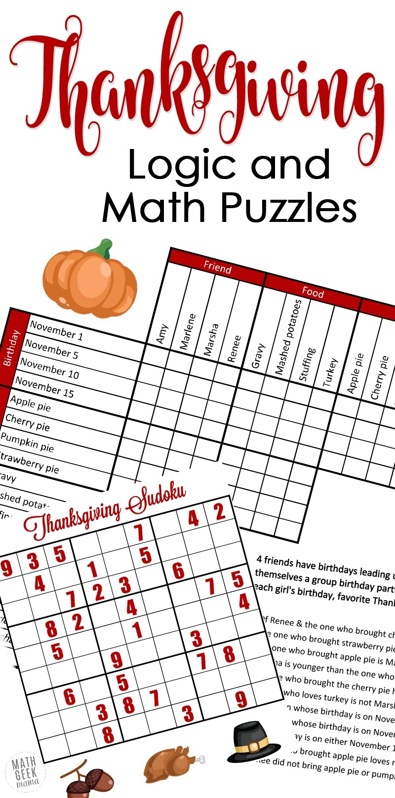 High School Math Logic Puzzles Worksheets