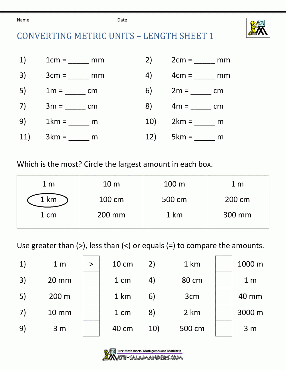 Free Metric Unit Conversions Worksheet Download Free Metric Unit Conversions Worksheet Png Images Free Worksheets On Clipart Library