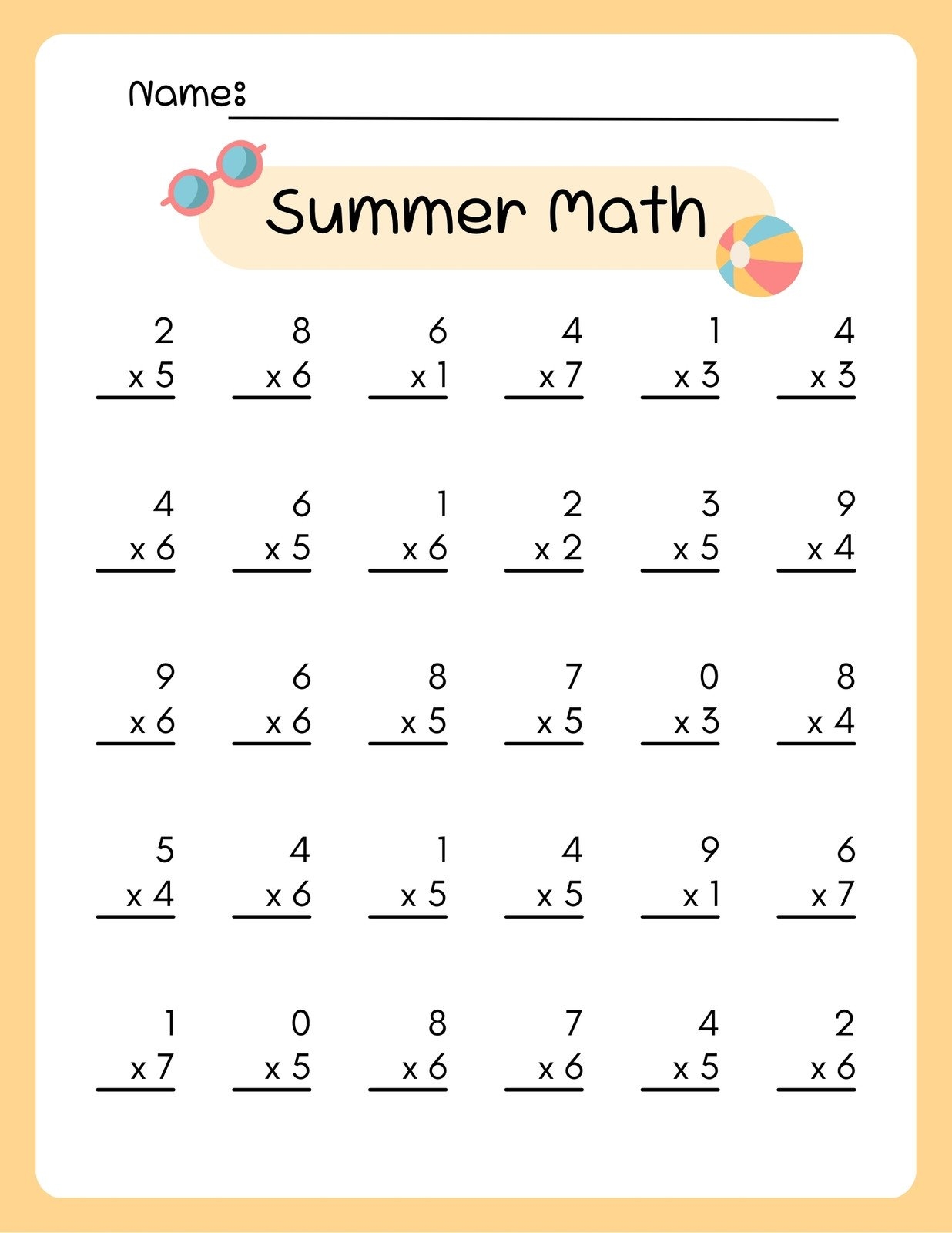Free Multiplication Puzzles Worksheets