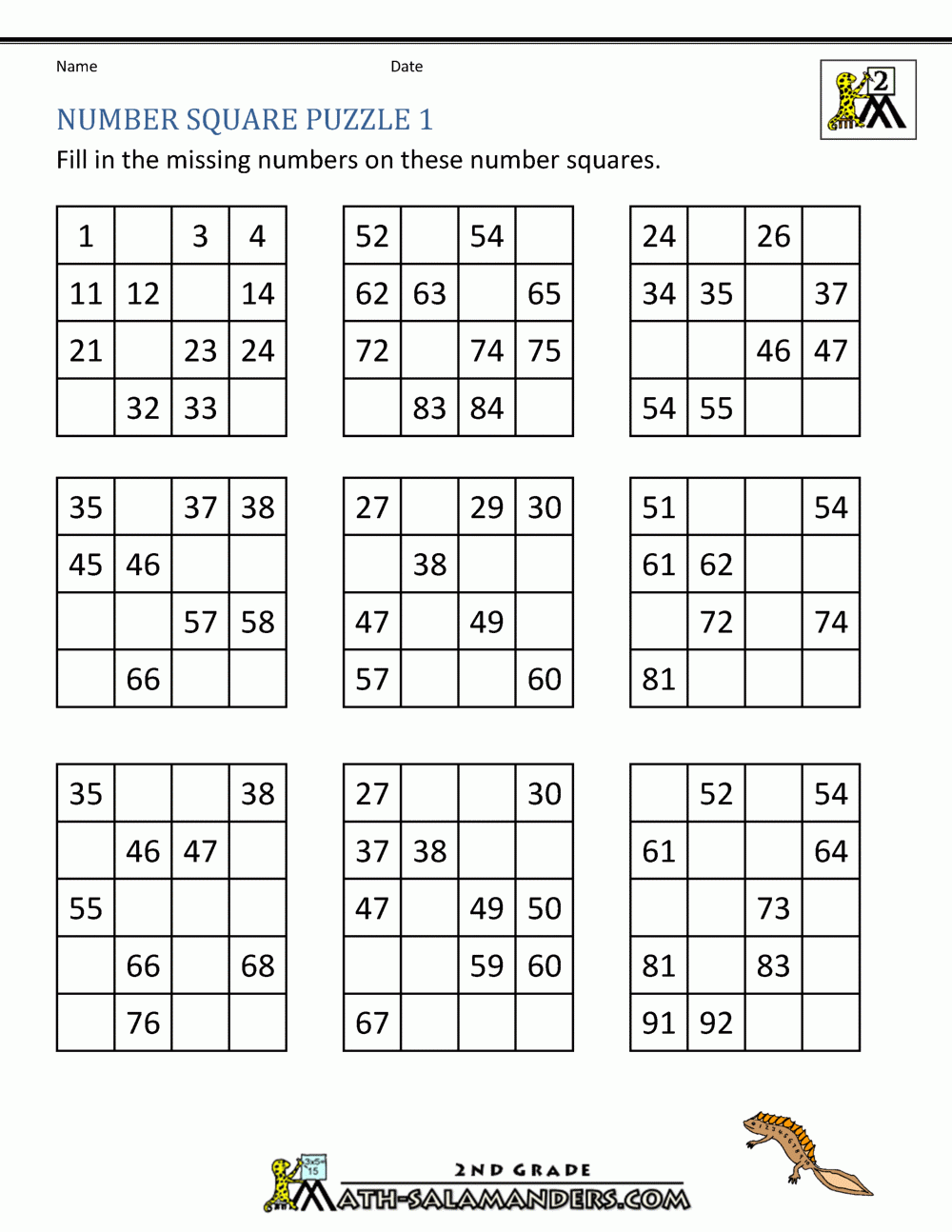 Free Number Grid Puzzles Worksheet Download Free Number Grid Puzzles Worksheet Png Images Free Worksheets On Clipart Library