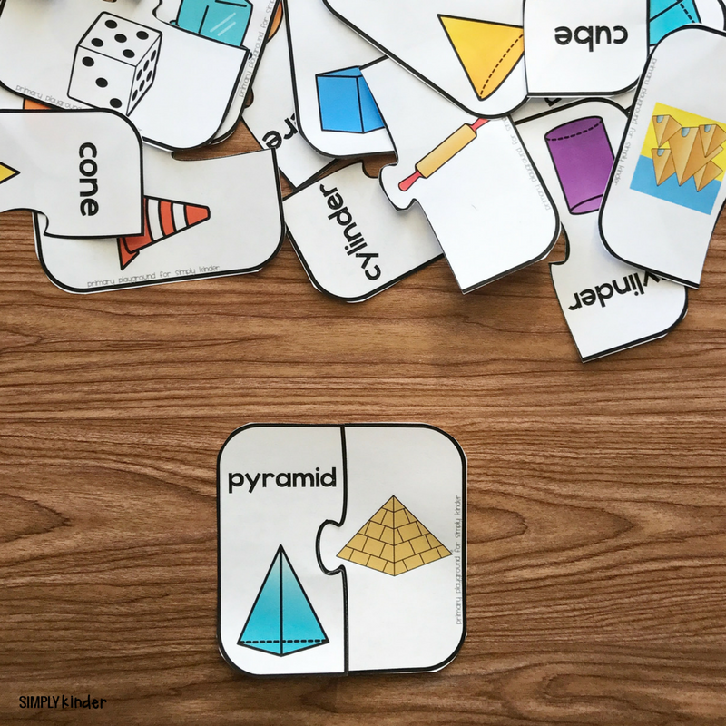Free Printable 3D Shape Puzzles Simply Kinder