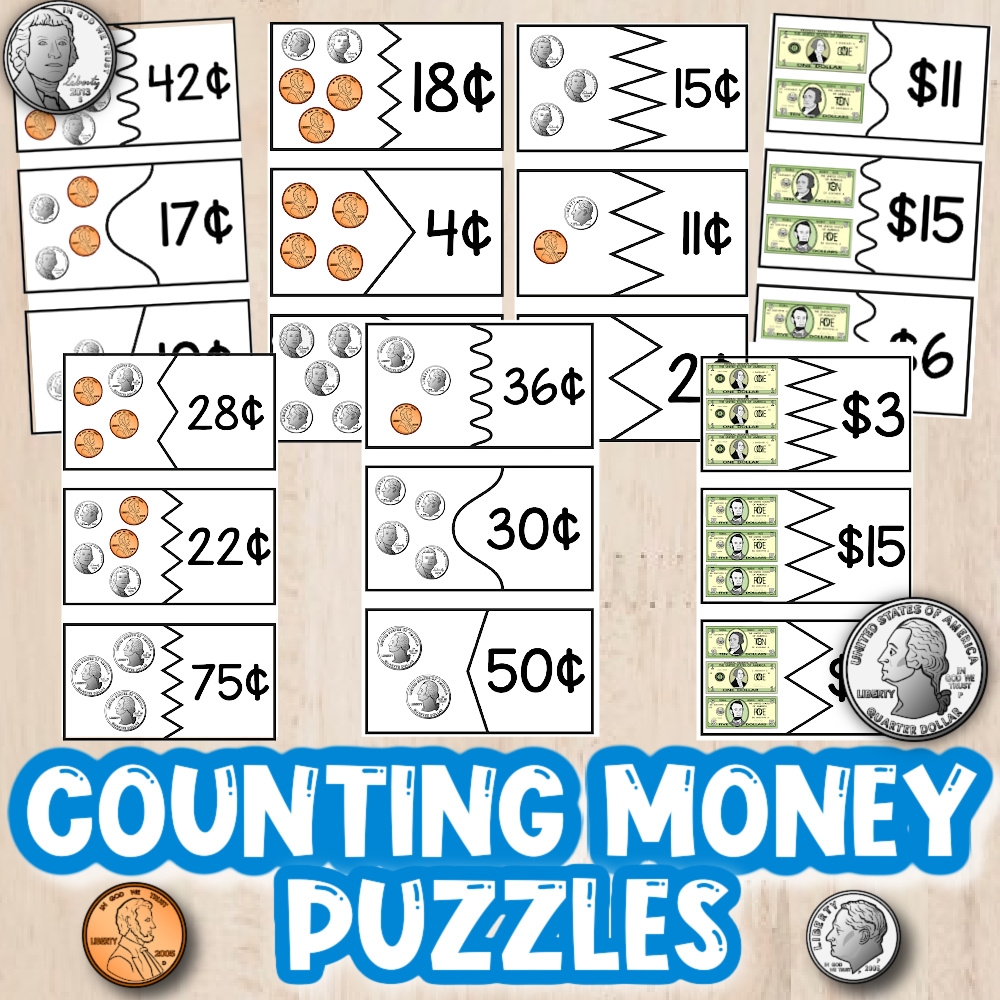 Fun Money Puzzle Worksheets