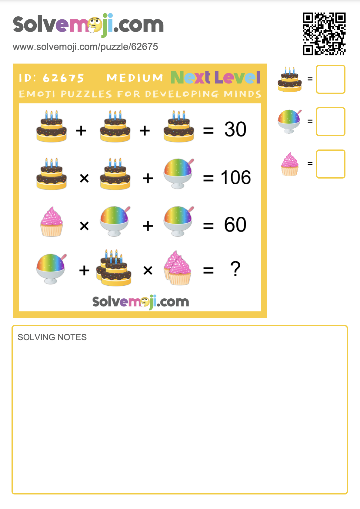 Free Printable Emoji Math PDF Worksheets Solvemoji