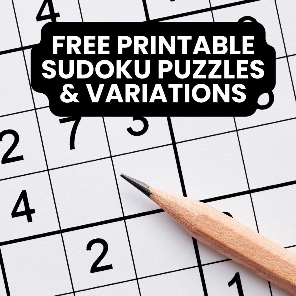 Free Printable Sudoku Puzzles PDF Downloads 