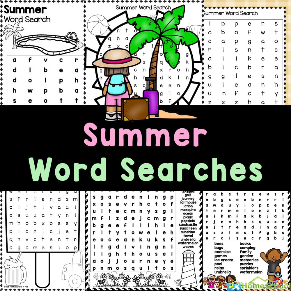 4th Grade Word Search Puzzle Worksheets