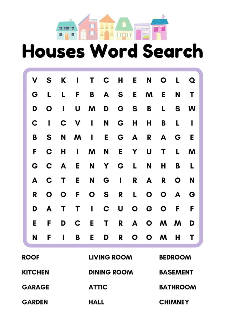 Free Printable Word Search Worksheet Templates Canva