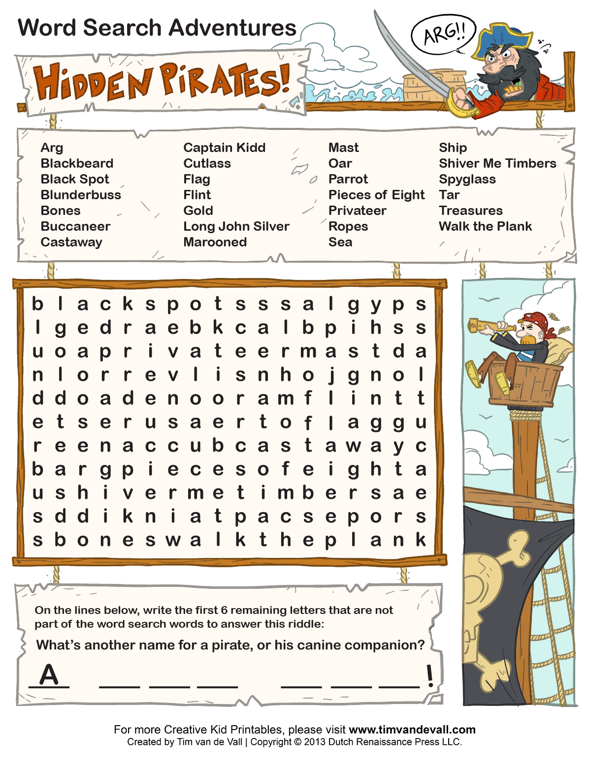 Free Puzzle Worksheets For Middle School