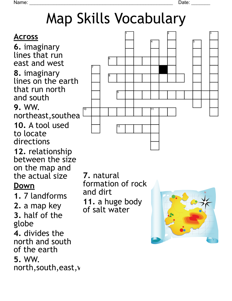 Geography Matching Puzzle Worksheet WordMint