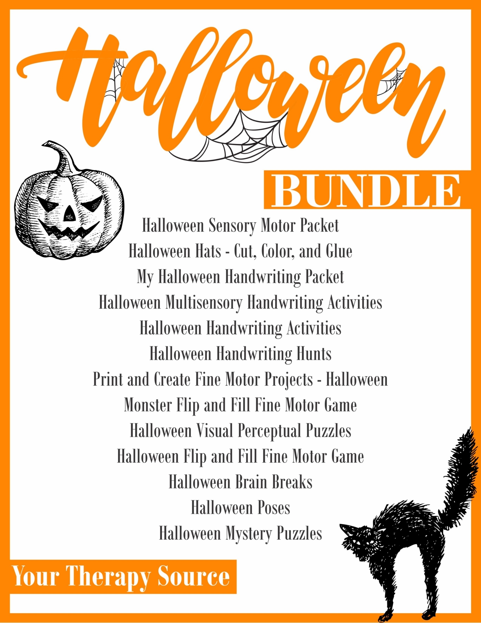 Halloween Puzzle To Print Free Your Therapy Source