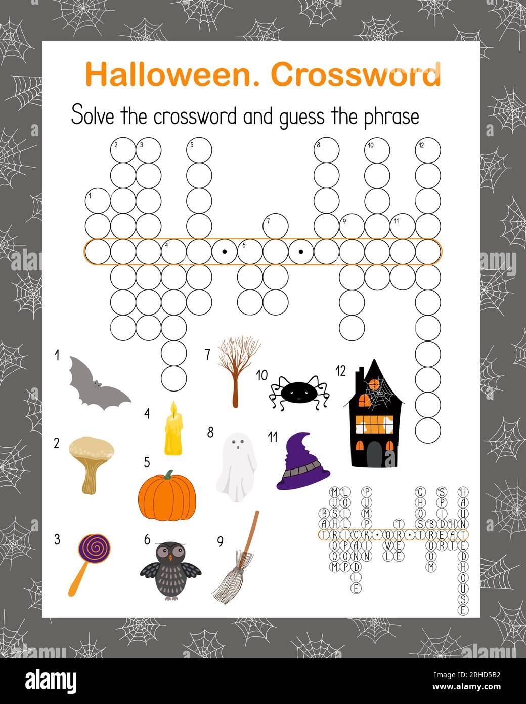 Halloween Puzzles For Kids Worksheets