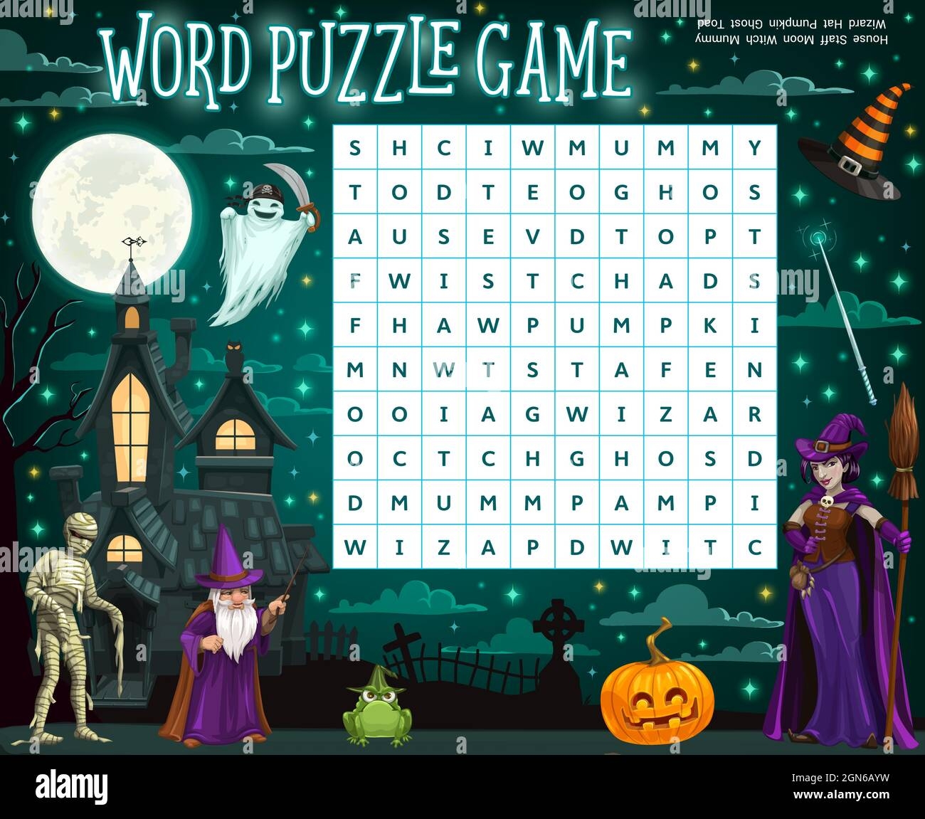 Halloween Puzzle Worksheet