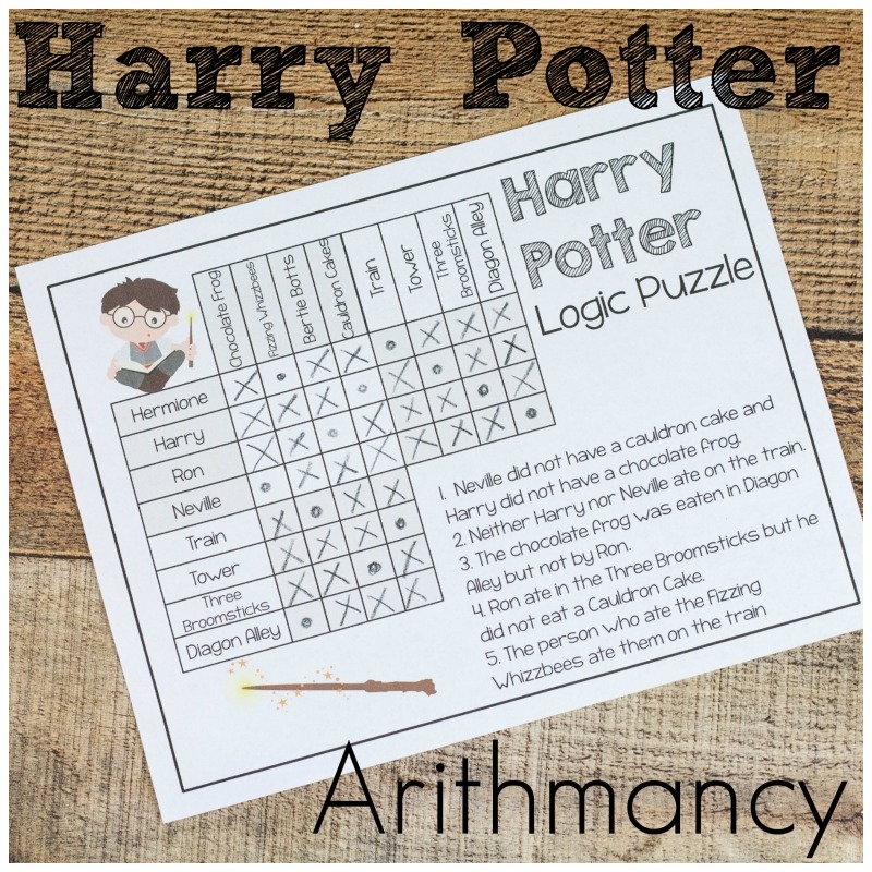 Harry Potter Worksheets Puzzle