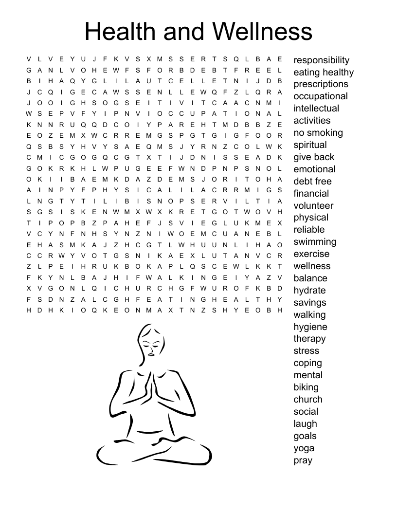 Health Puzzle Worksheets