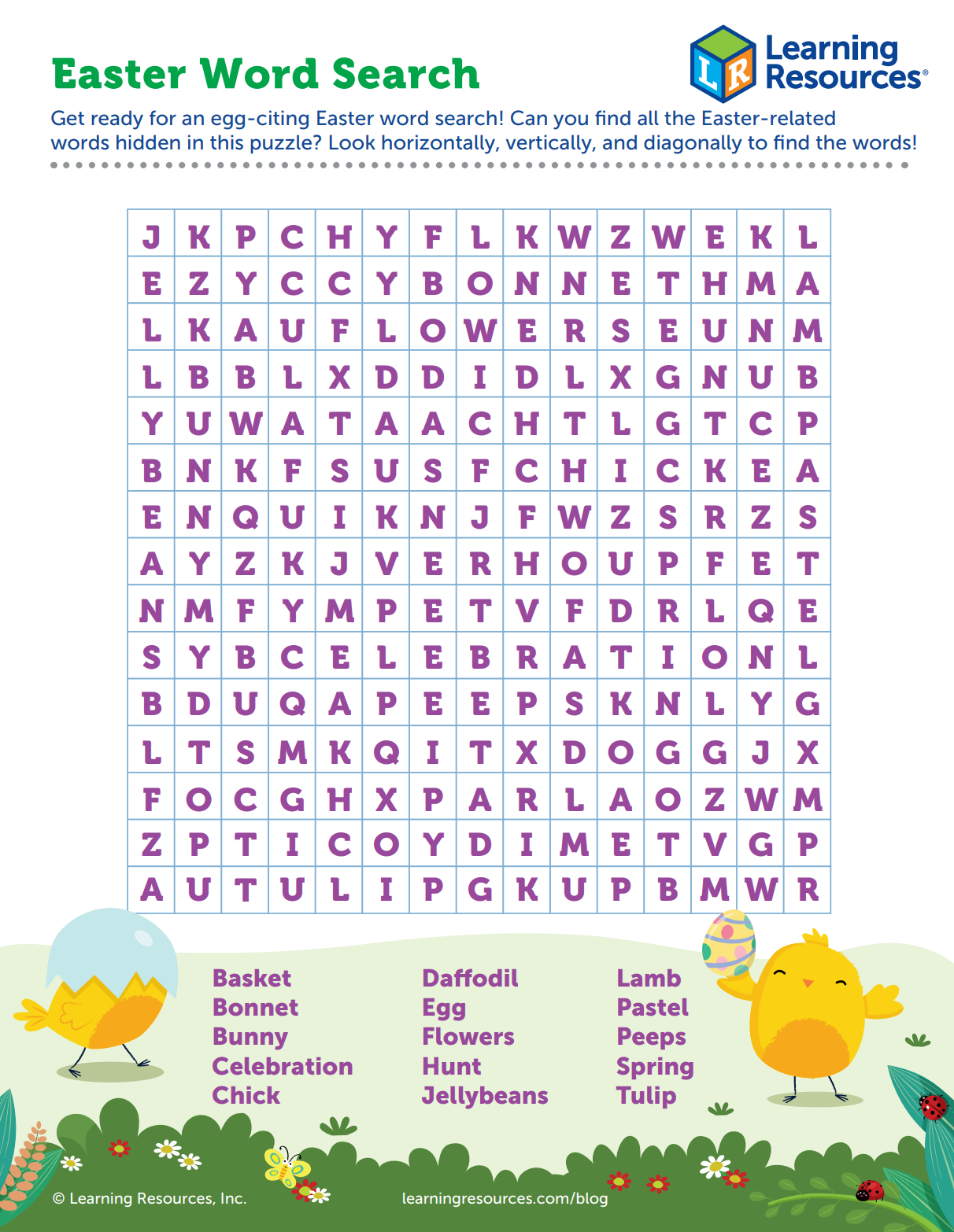 Free Easter Puzzle Worksheets