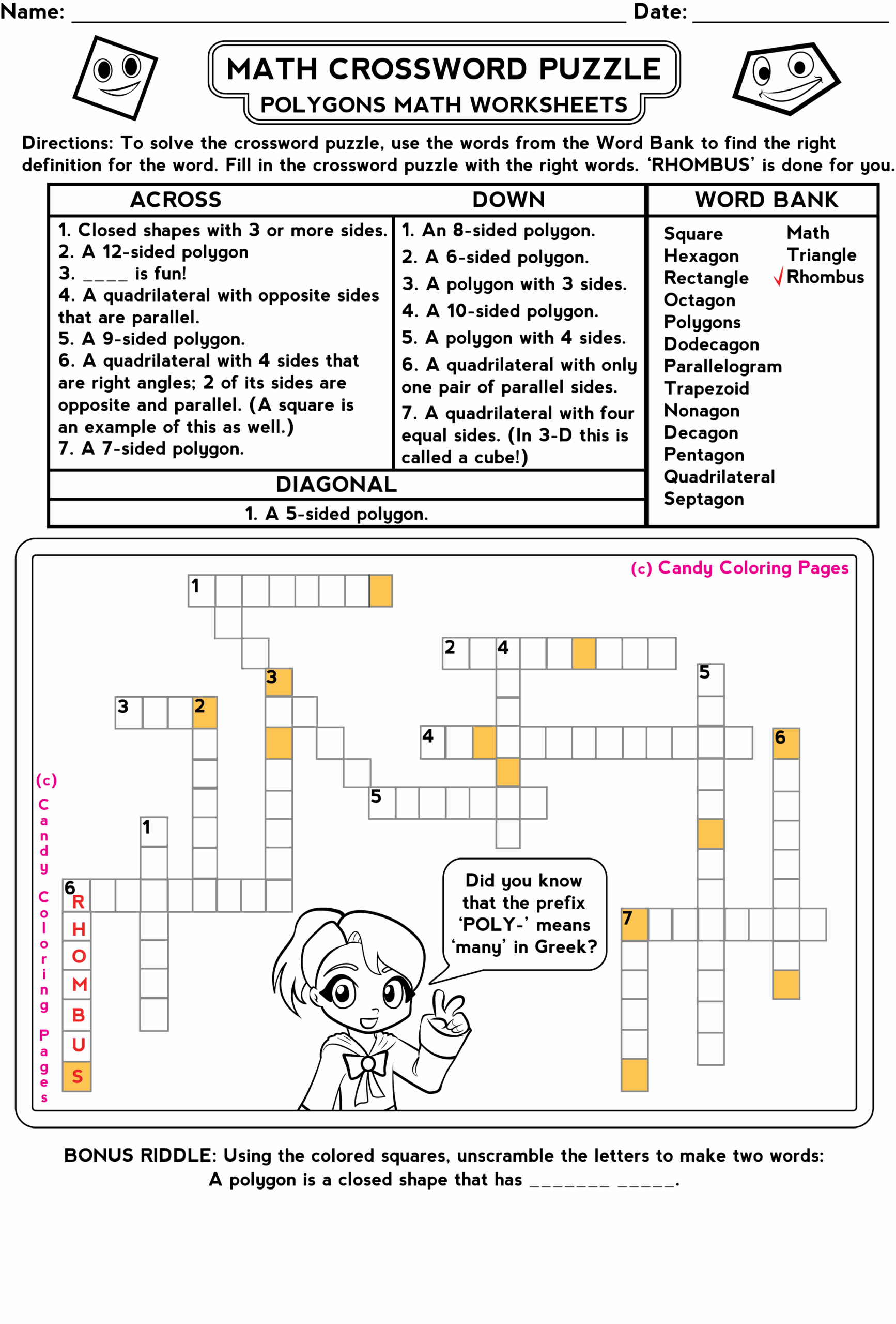 Independent Practice Divison Math Puzzles Decimals Worksheet Worksheets Library