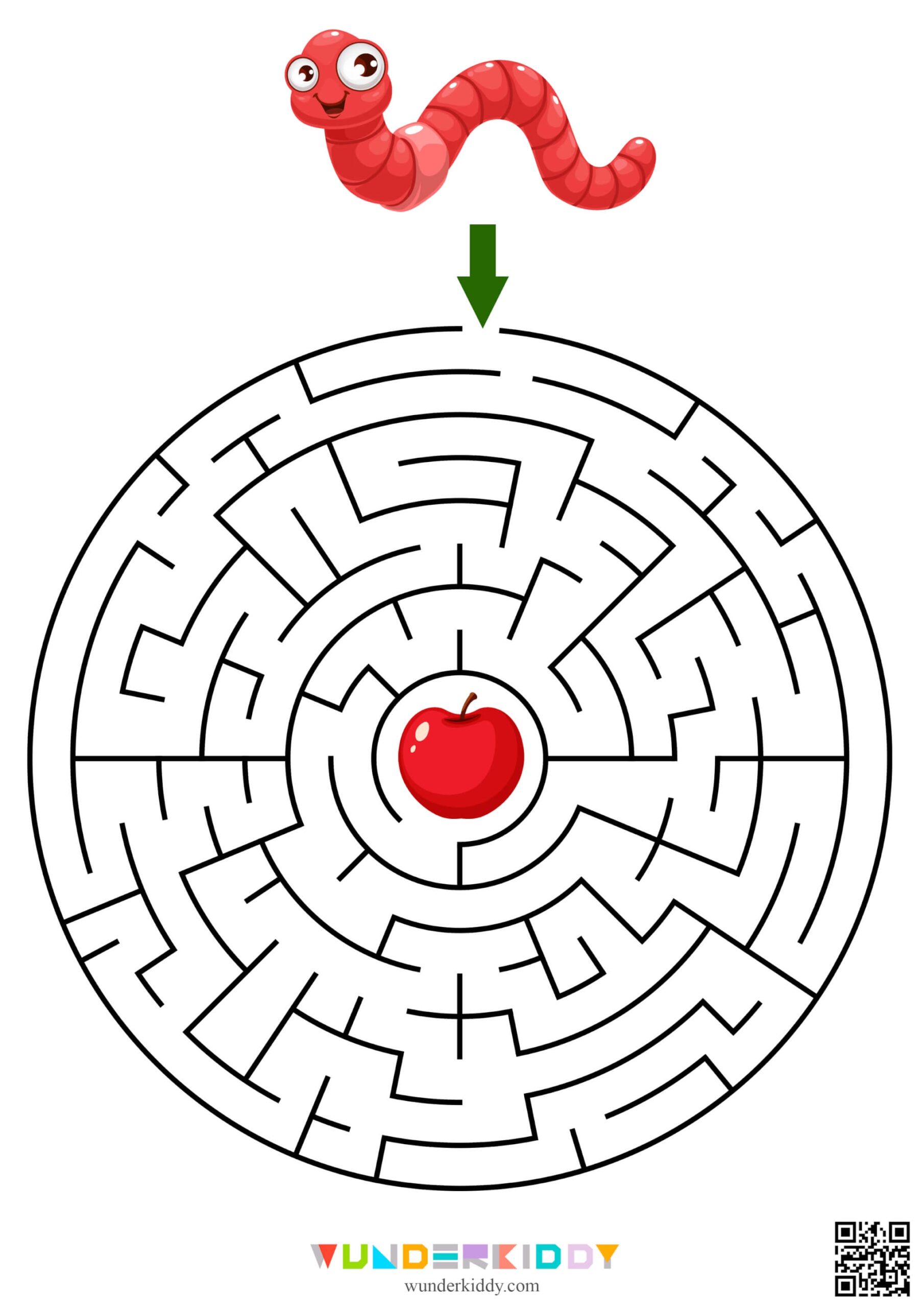 Find The Way Puzzle Worksheets
