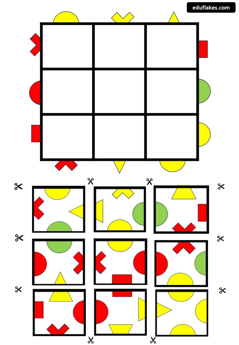 Kindergarten Puzzles Worksheets Eduflakes
