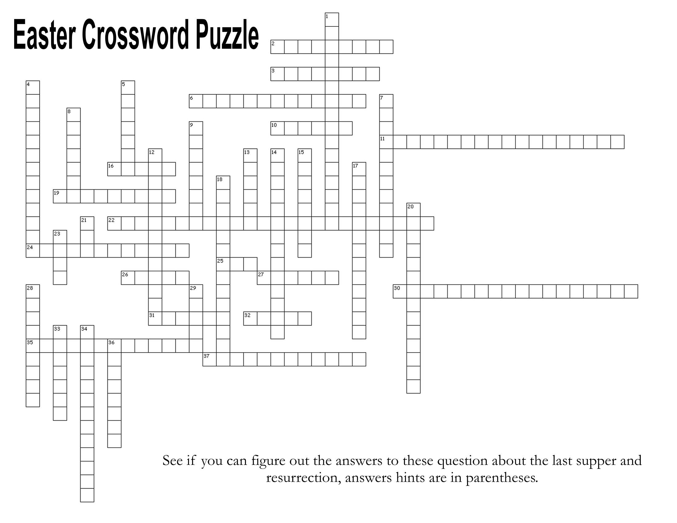 Religious Easter Puzzles Printable Worksheets
