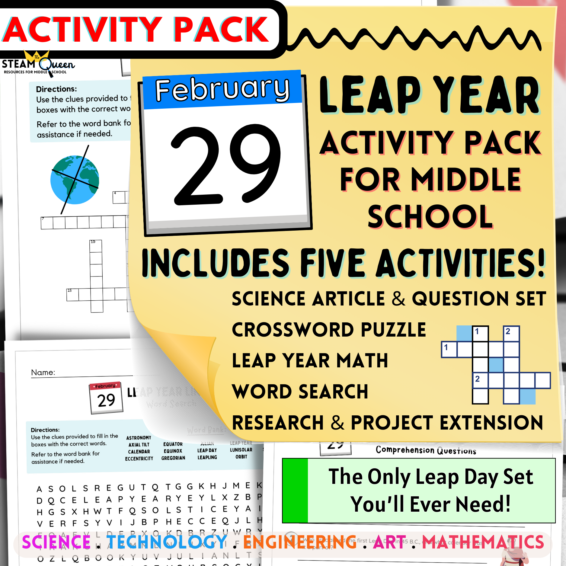 High School Science Puzzle Worksheets
