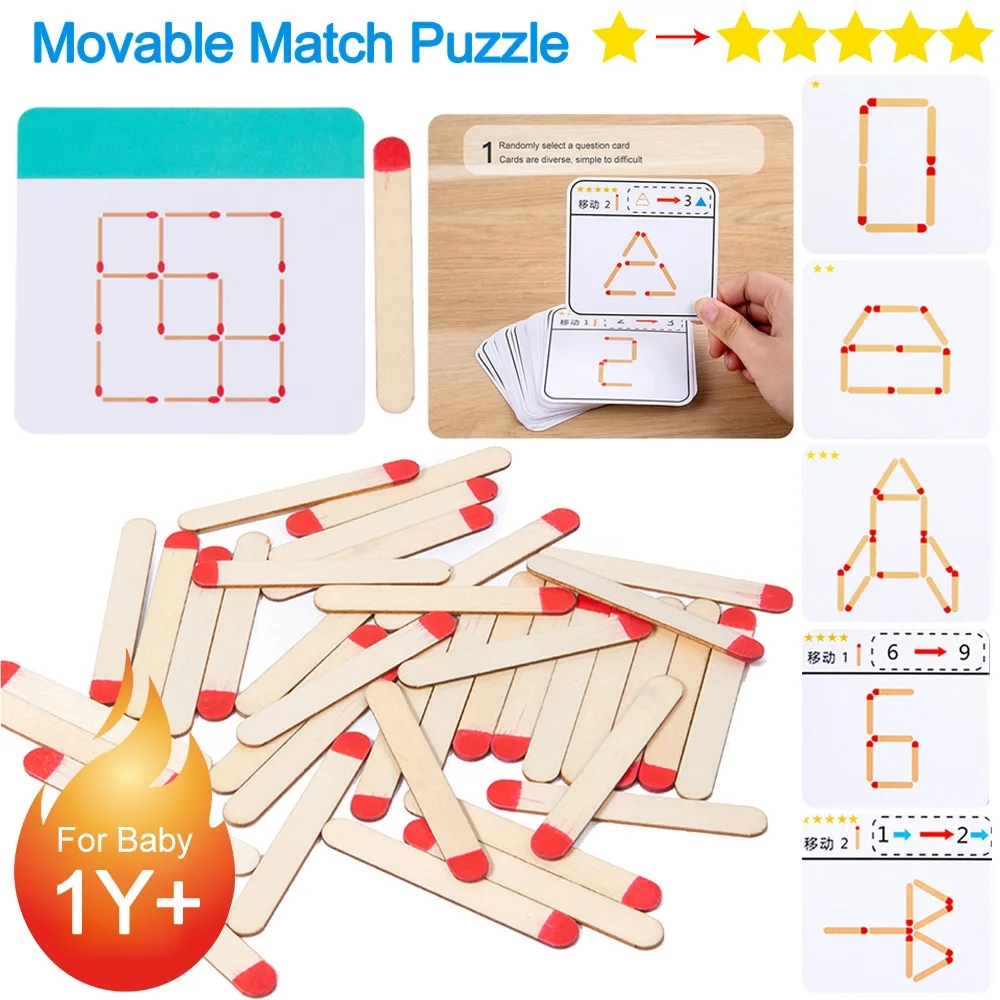 Logic Gummed Brain Teasers Matchstick Toothpick