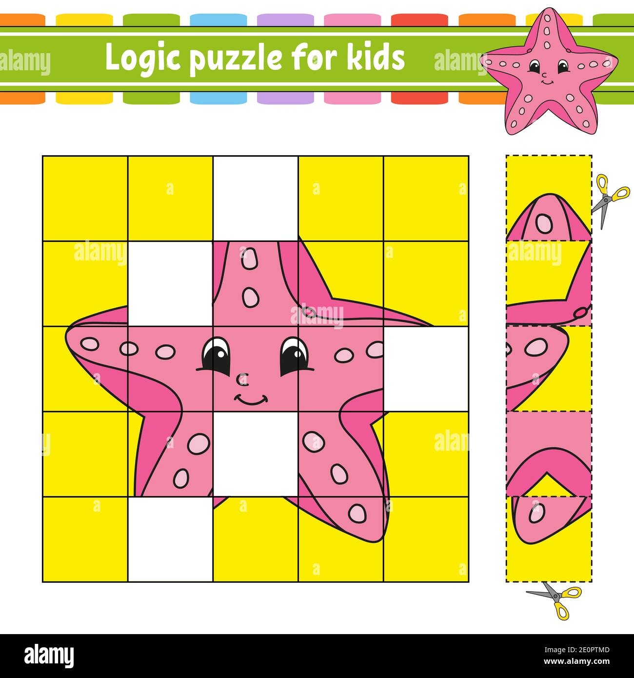 Logic Puzzle For Kids Education Developing Worksheet Learning Game For Children Activity Page For Toddler Riddle For Preschool Simple Flat Isola Stock Vector Image U0026 Art Alamy