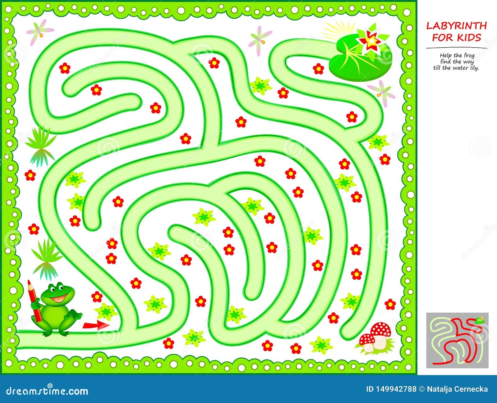Logical Puzzle Game With Labyrinth For Little Children Help The 