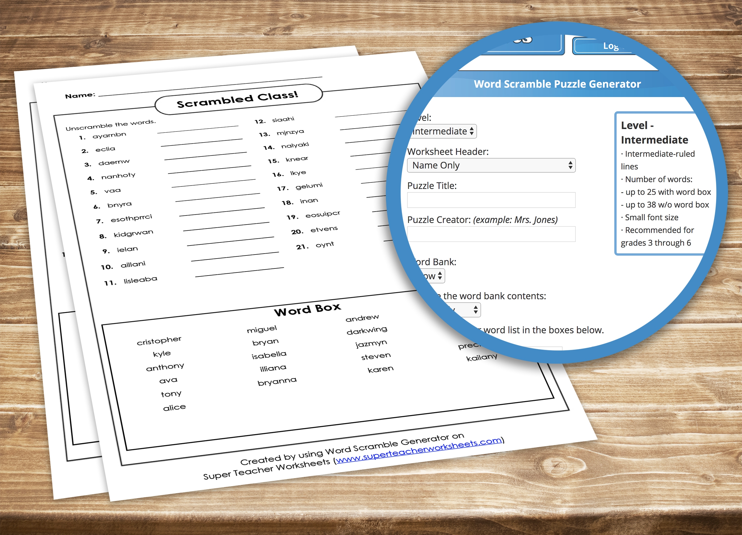 Make Your Own Puzzle Worksheets Blog Post