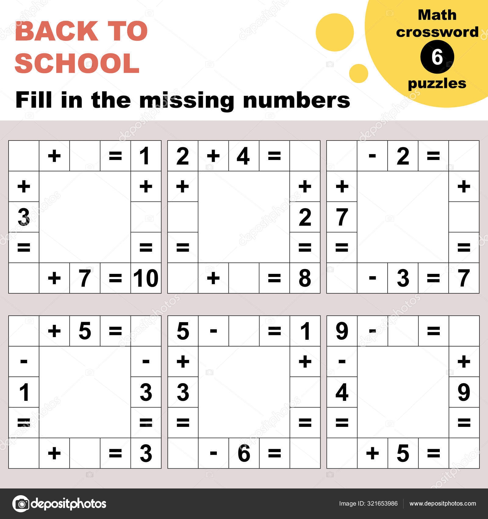 Math Crossword Puzzles Worksheet Easy Worksheet Children Preschool Worksheets Library