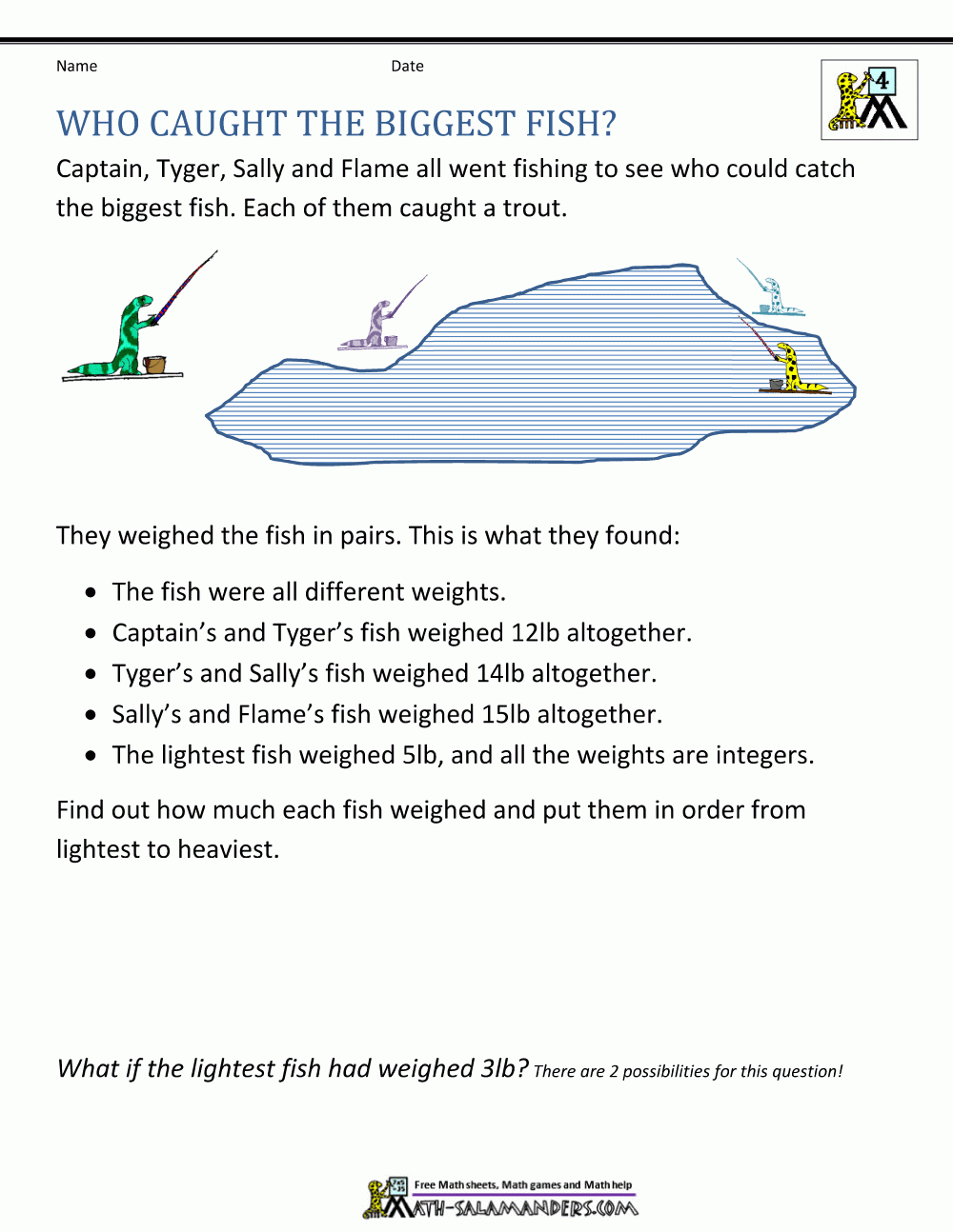 Math Worksheets Logic Puzzles