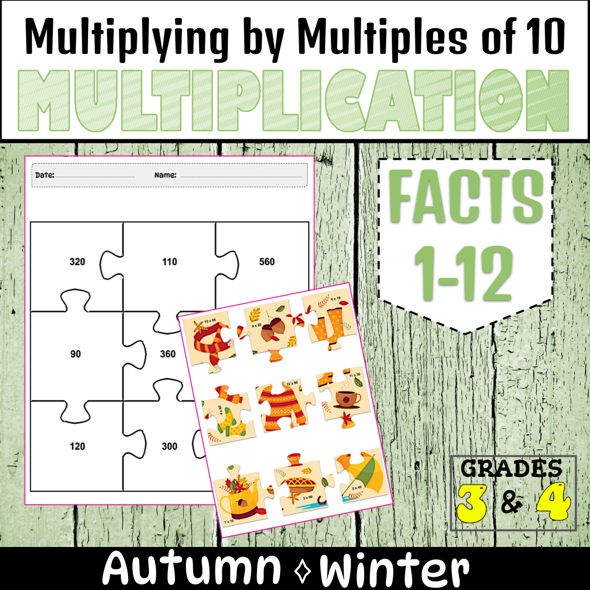 Math Multiplication Puzzle Word Problems And Multiplying By 