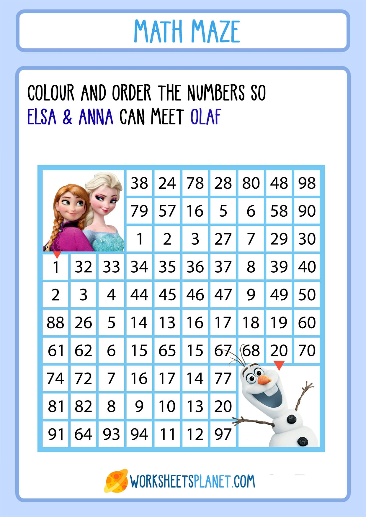 Math Puzzle Worksheets For Kids