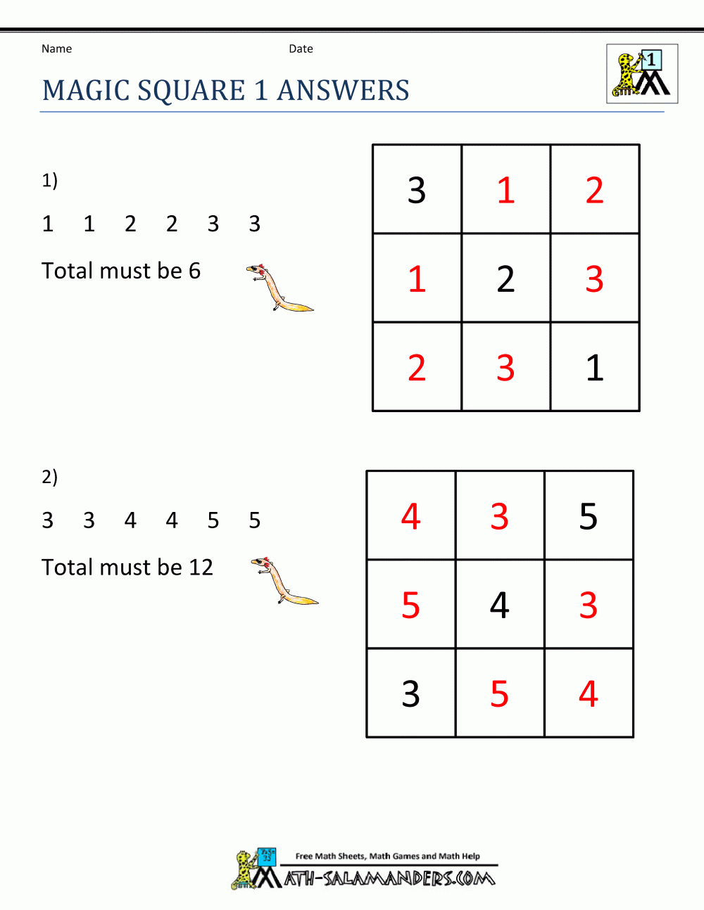 Math Puzzles For 1st Grade