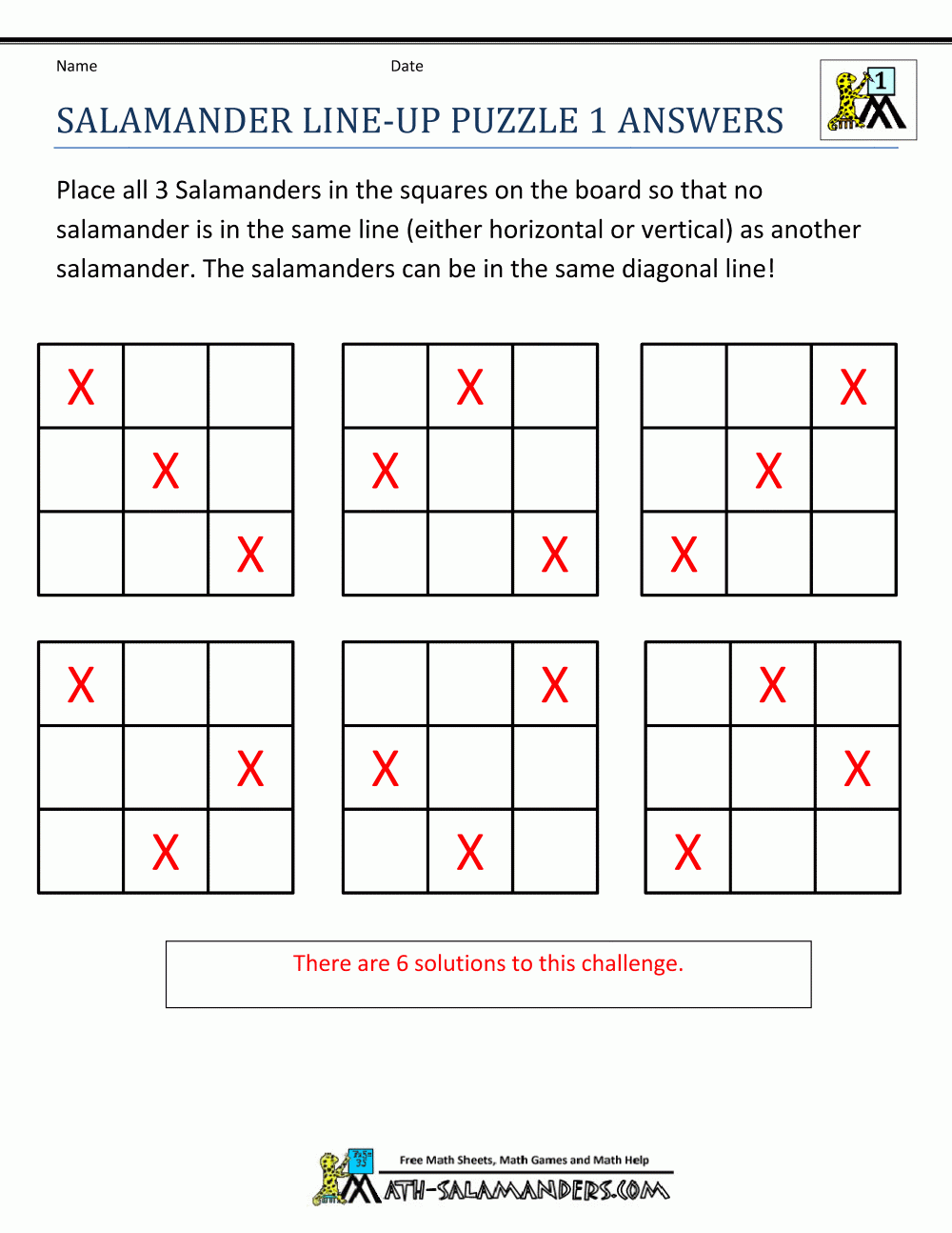 1st Grade Puzzle Worksheets