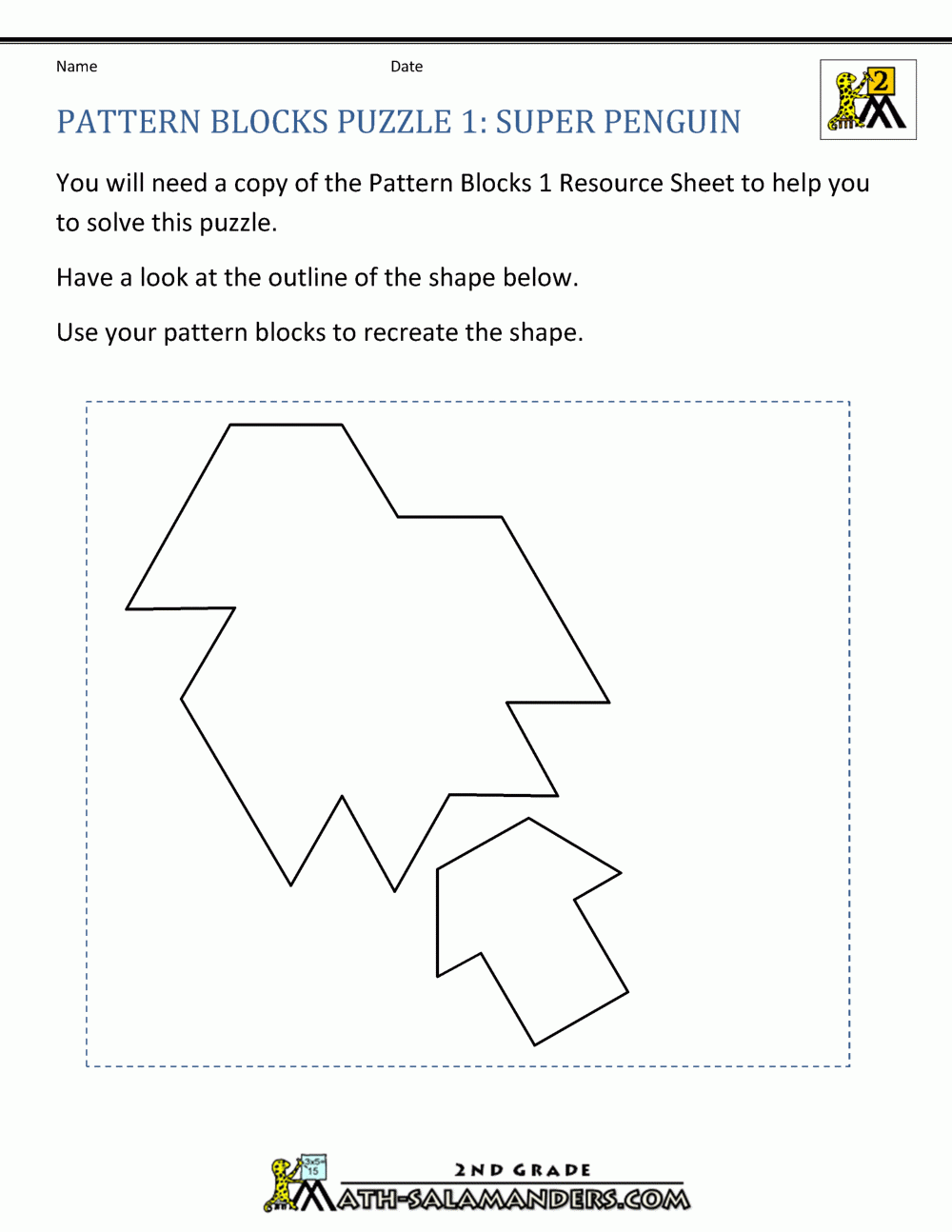 Pattern Puzzles Worksheets