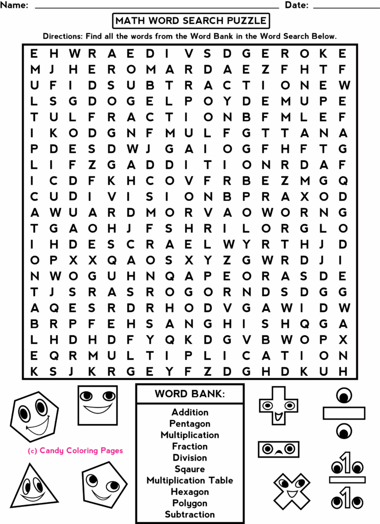 Math Puzzles Penny Candy Math Worksheets Worksheets Library