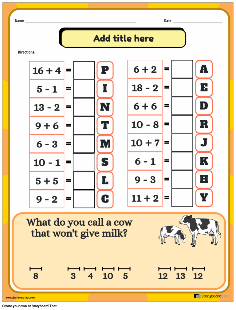 Math Riddles Worksheets Math Puzzles For Kids