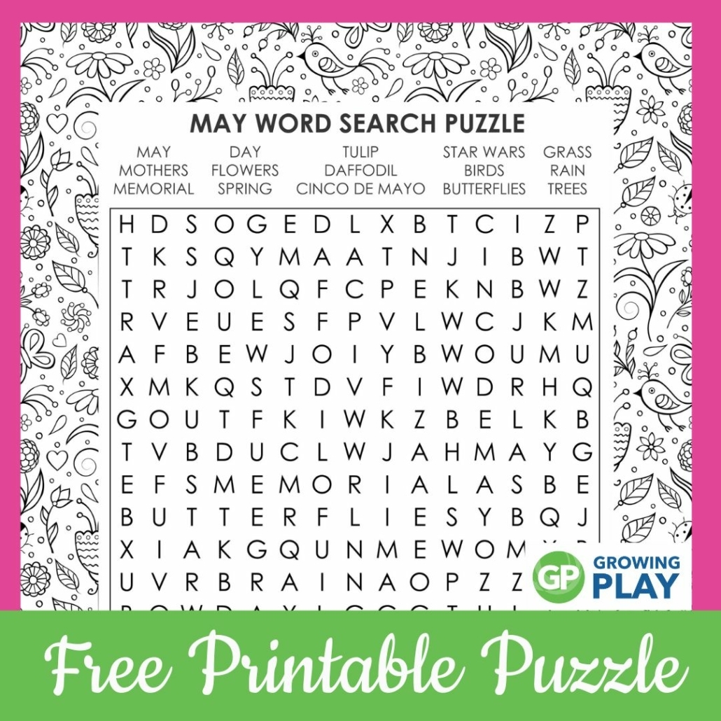 May Puzzle Worksheets