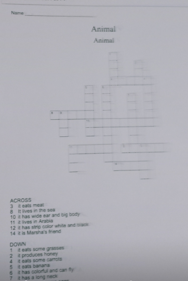 Media Crossword Puzzle