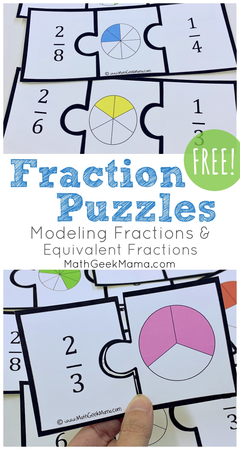 Modeling Fractions U0026 Equivalent Fractions FREE Puzzles