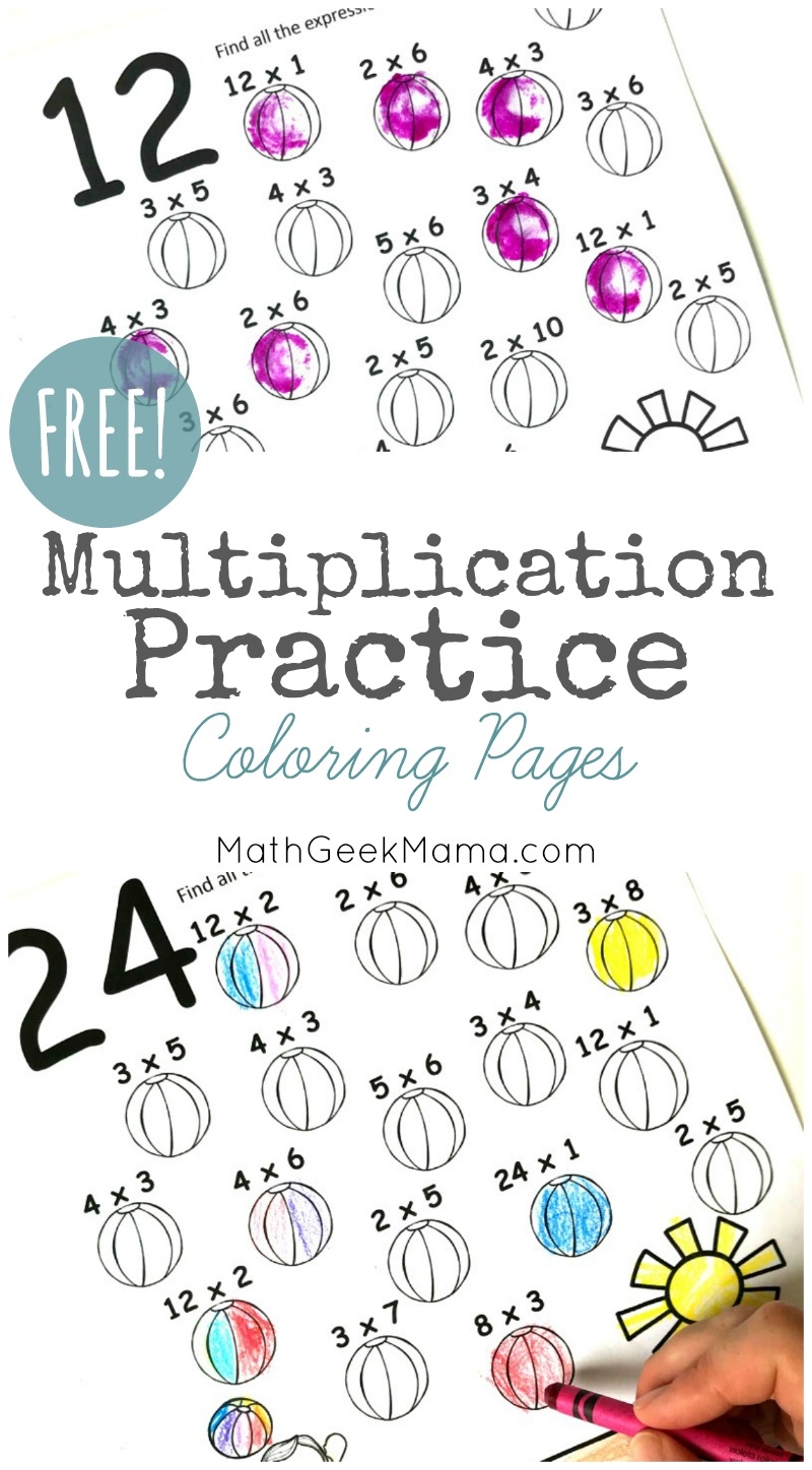 Free Worksheets On Multiplication Coloring Puzzles