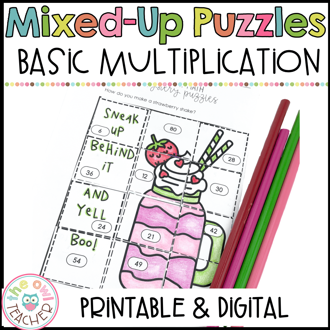 Multiplication Fact Puzzle Worksheets
