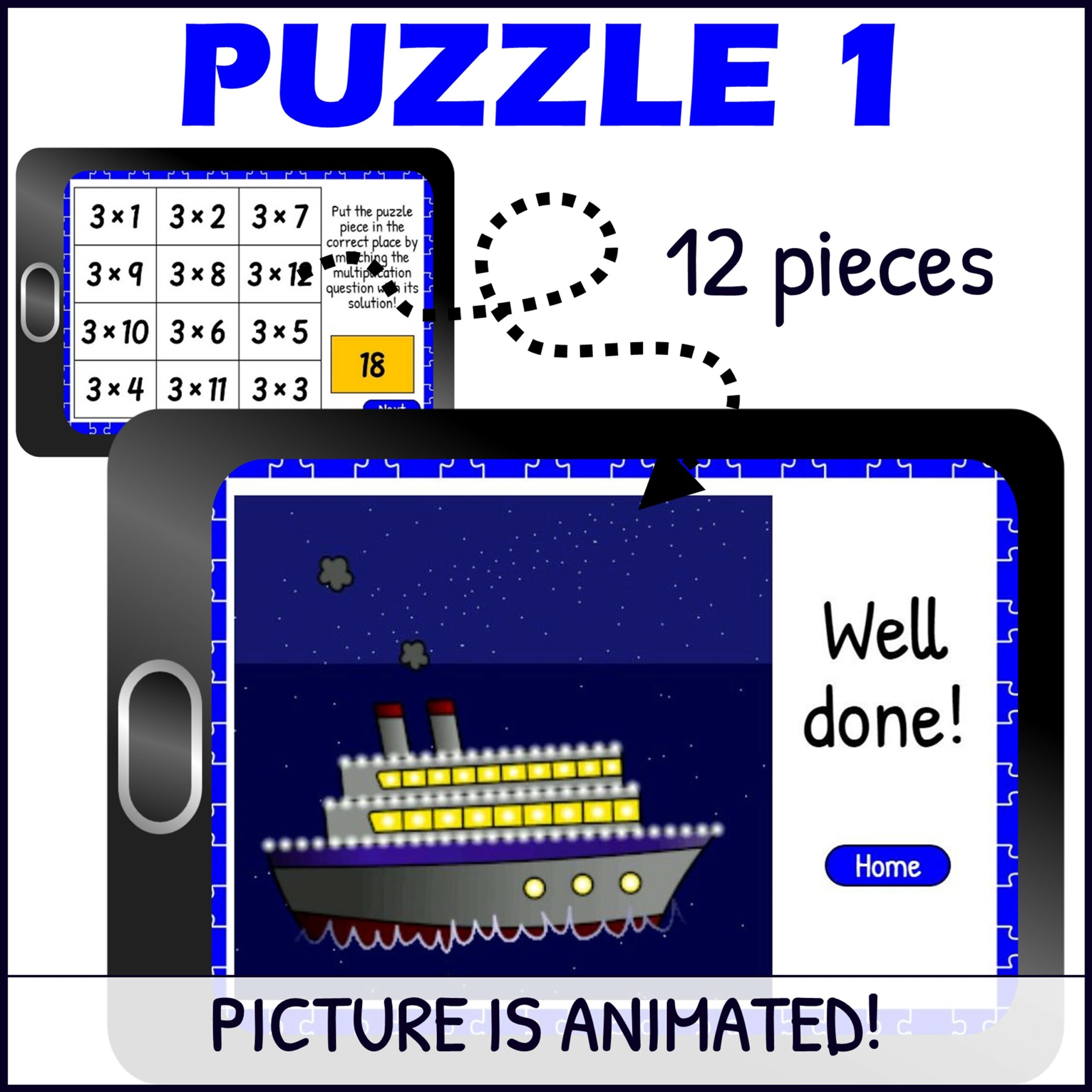 3x2 And 3x3 Puzzle Worksheets