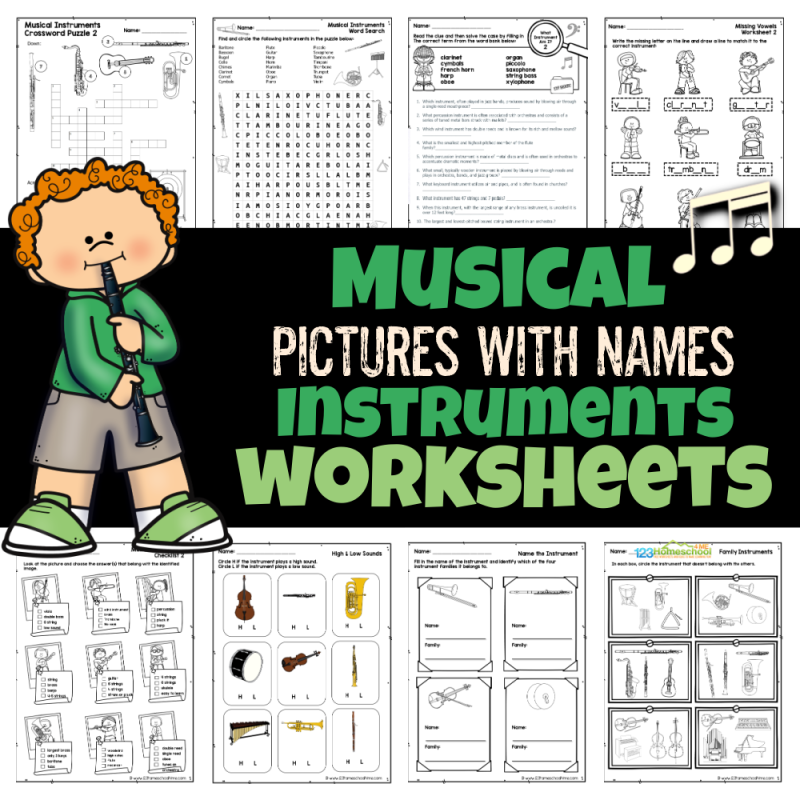 Music Worksheets Crossword Puzzle