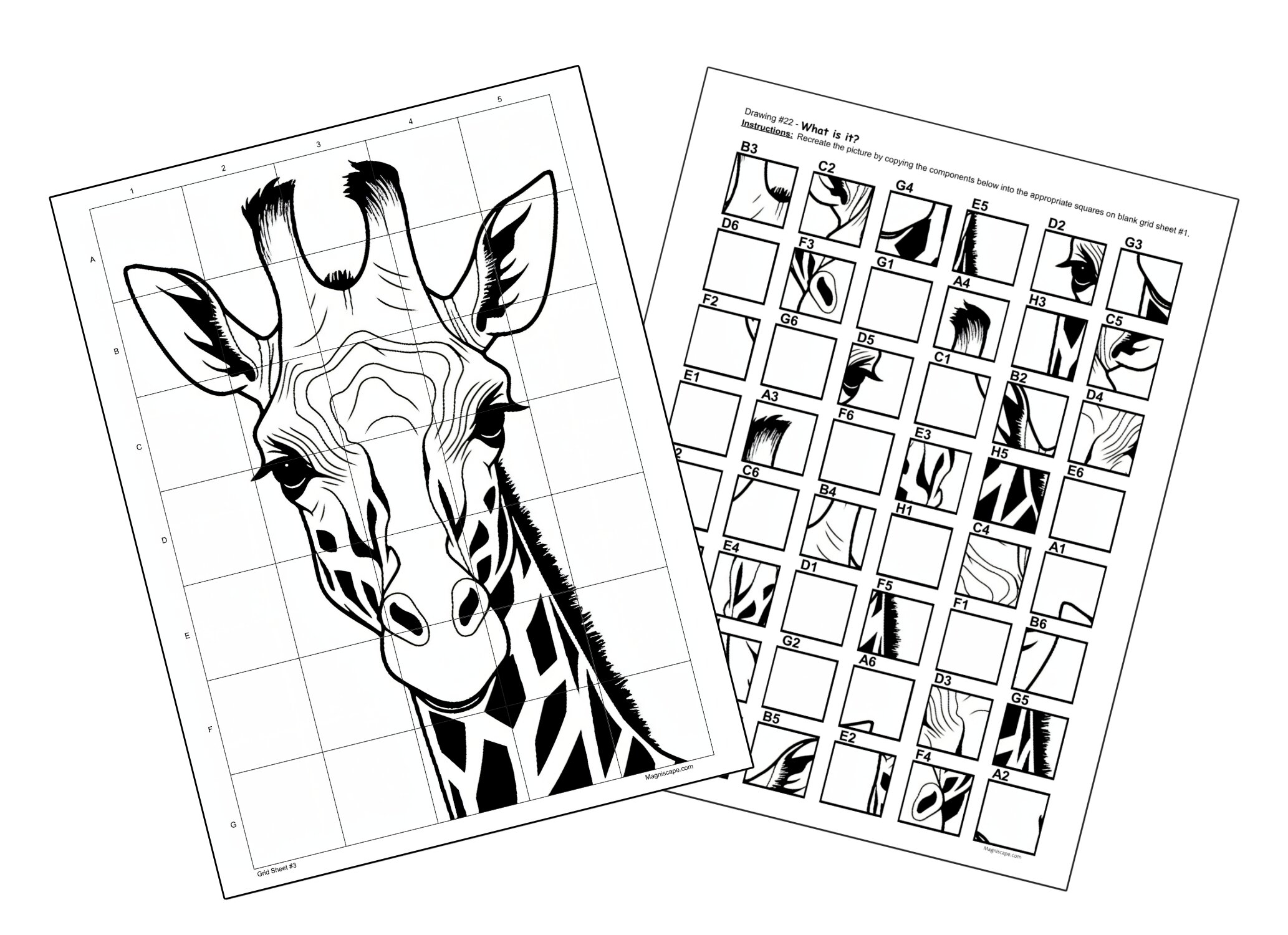 Mystery Grid Drawing Puzzles Volume 1 Magniscape