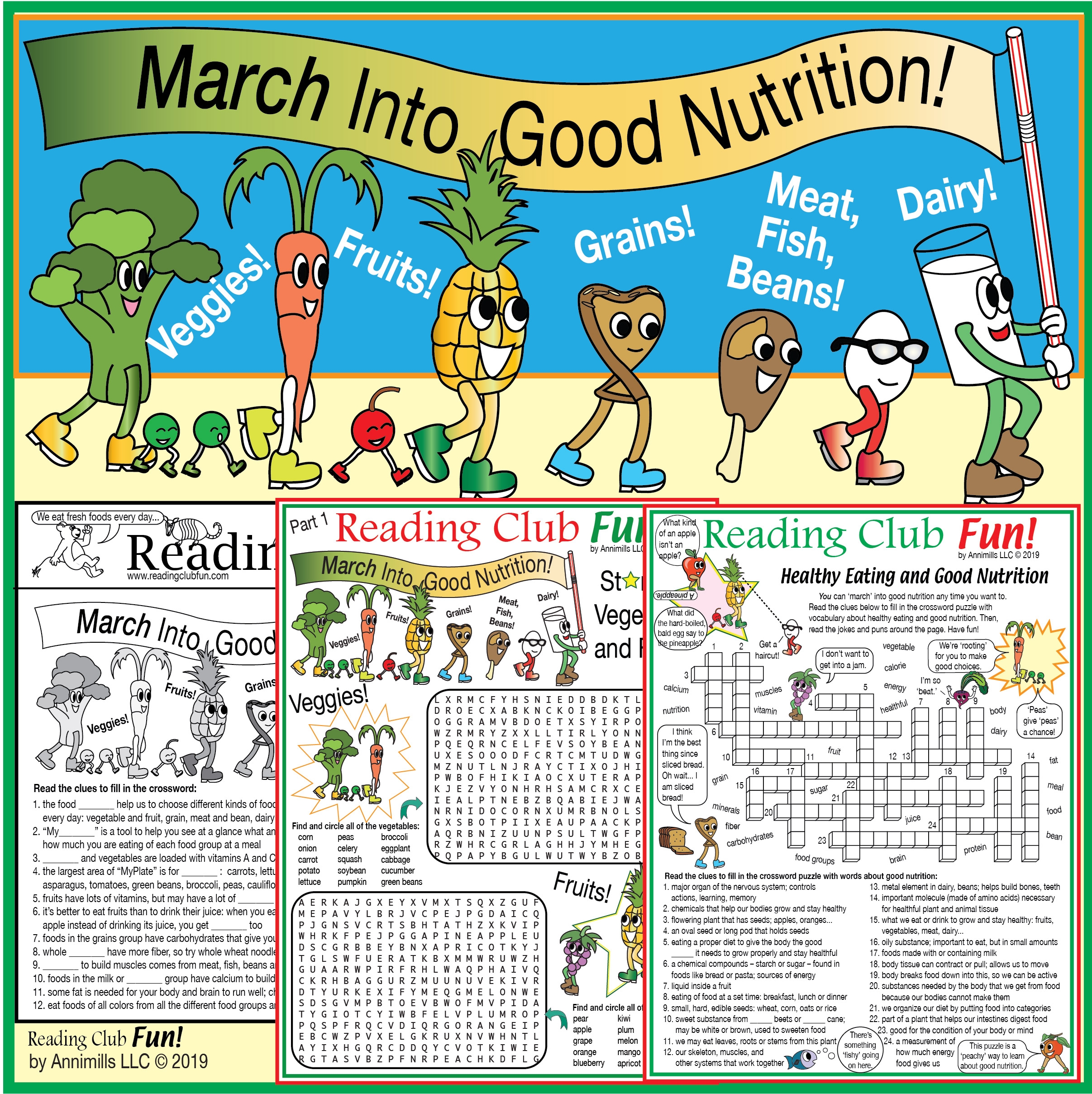 Nutrition For Better Health Puzzle Activity Set
