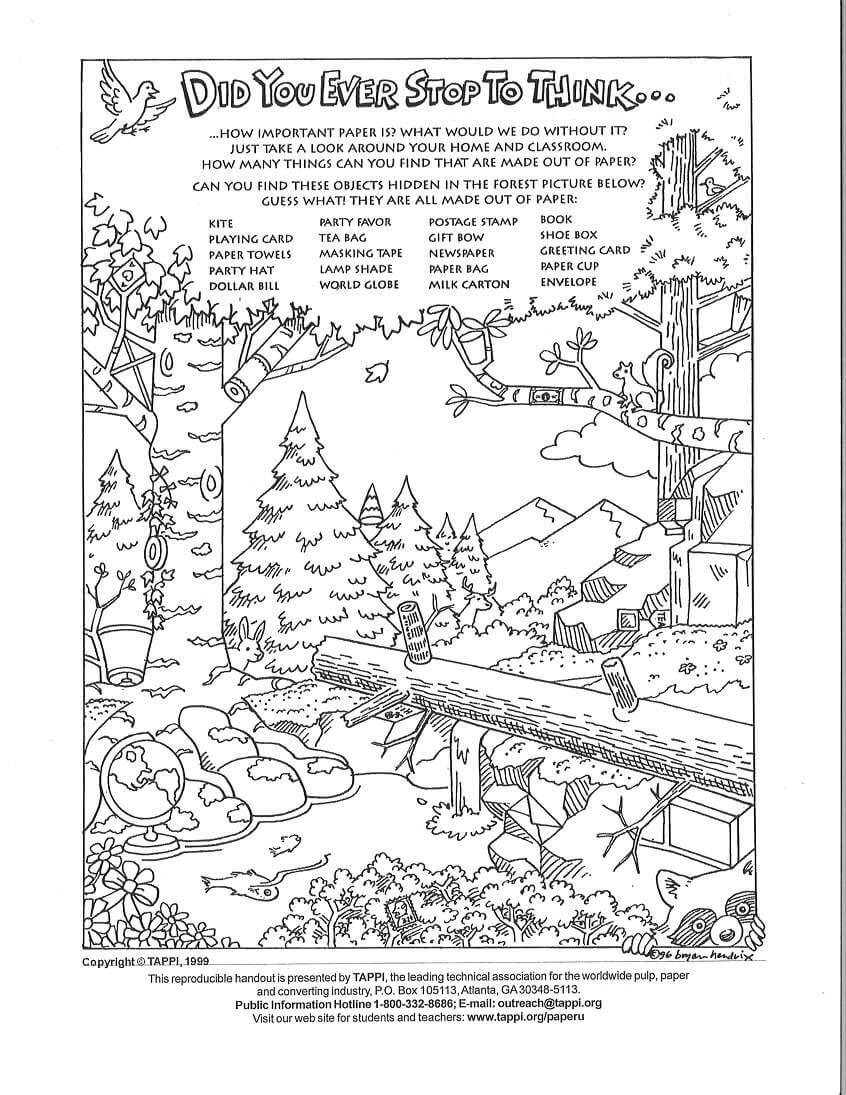 Hidden Pictures Puzzles Worksheets
