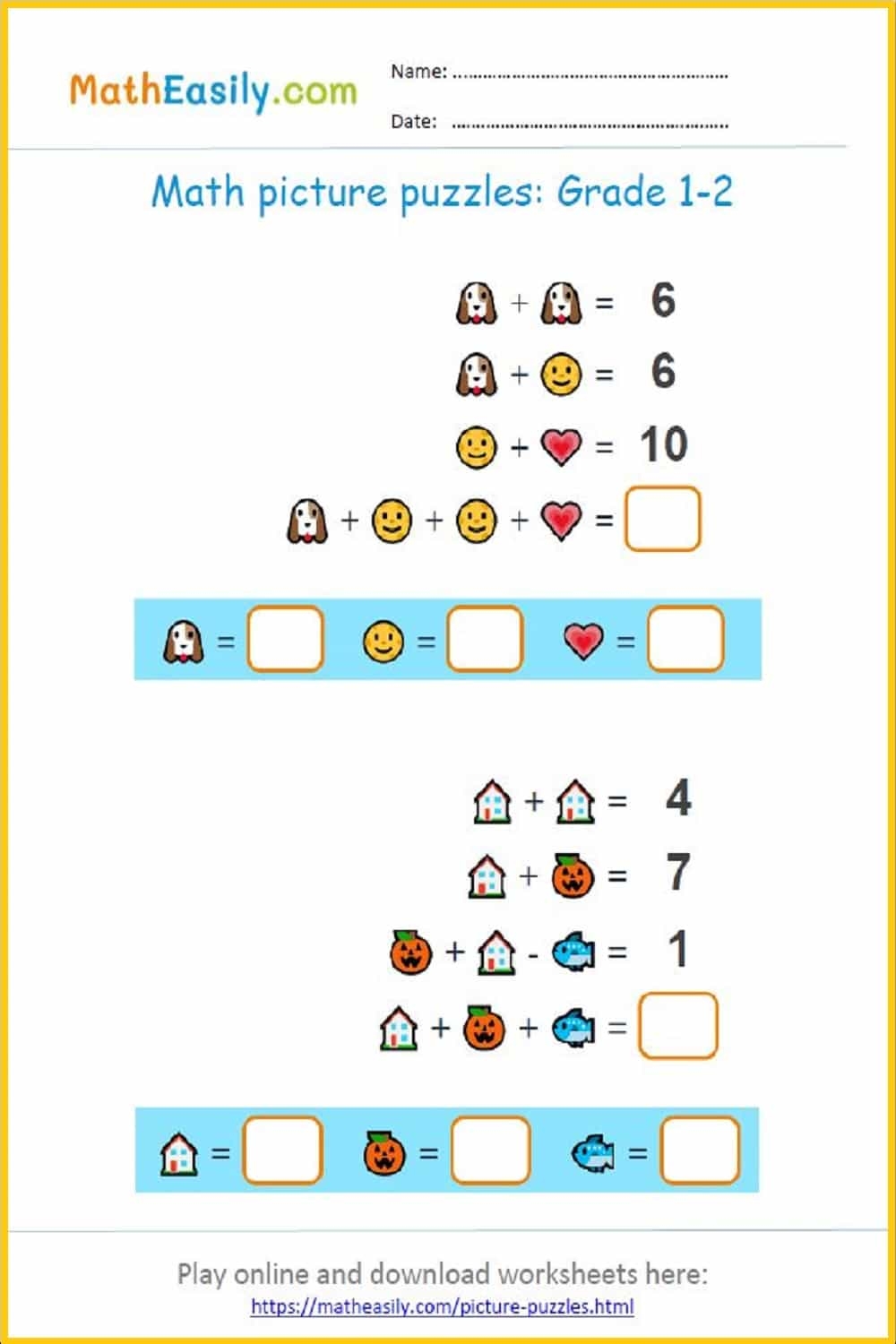 Free Puzzle Worksheets For 2nd Grade