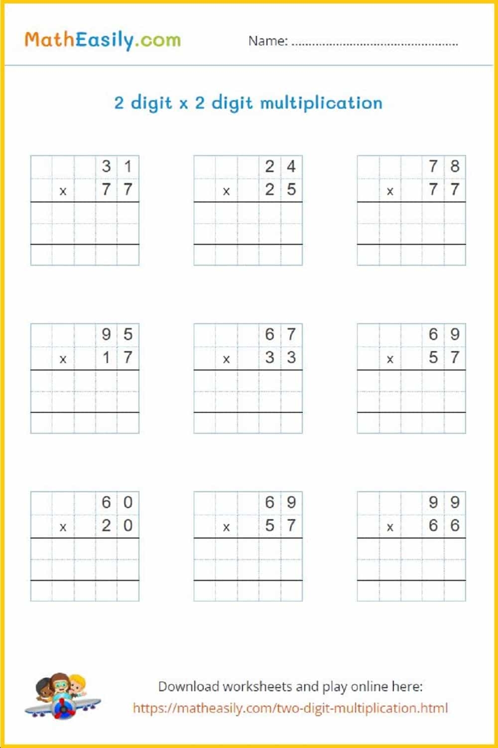 Printable 5th Grade Math Worksheets PDF Free Download