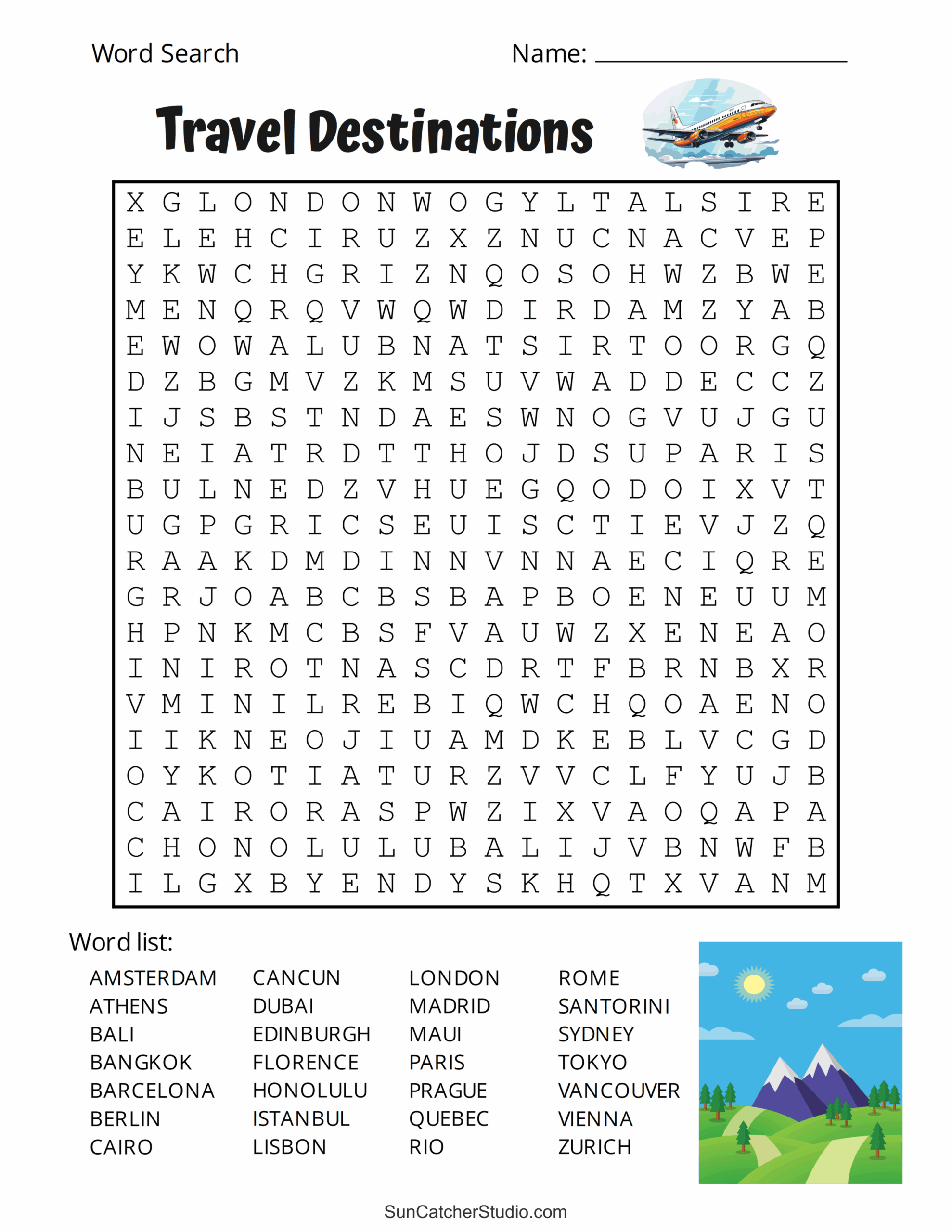 Noun Puzzles Worksheets